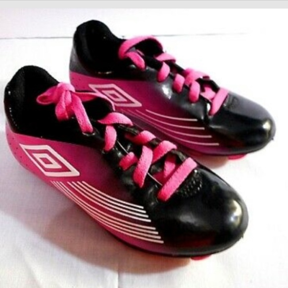 UMBRO girls cleats black pink 5 soccer sports - Picture 4 of 7